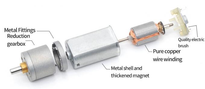 12V直流減速マイクロモーター JGA20-180 マイクロ直流減速モーター 永久磁石 低速 6