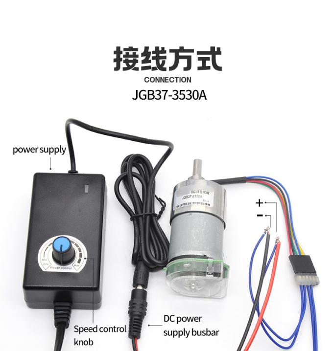 高トルク 24V 59RPM JGB37-3530A 高トルク 低速DCギア 電動モーター 37mm 14