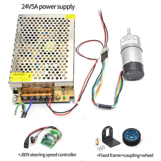 高いトルクの保護風変りなシャフトギア モーター1600rpm 37mmホール エンコーダーの帽子 11