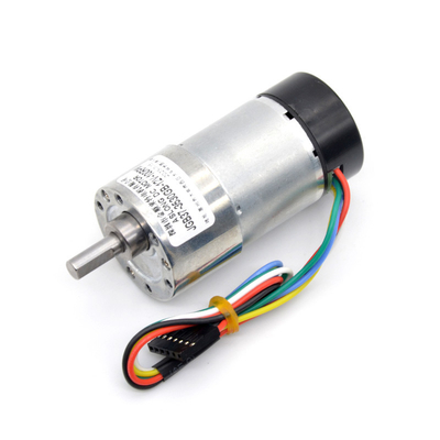 37mm 12v 24v 1600Rpmのエンコーダーが付いている高いトルク ギヤ モーター風変りなシャフト