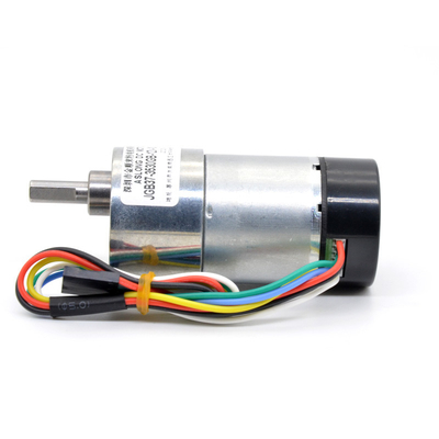 37mm 12v 24v 1600Rpmのエンコーダーが付いている高いトルク ギヤ モーター風変りなシャフト