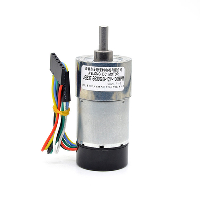 37mm 12v 24v 1600Rpmのエンコーダーが付いている高いトルク ギヤ モーター風変りなシャフト