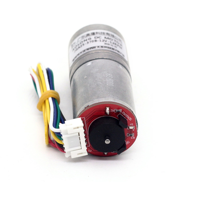 JGA25-370B 大トルク 小型直流ギアモーター 1360rpm タコメーターエンコーダー